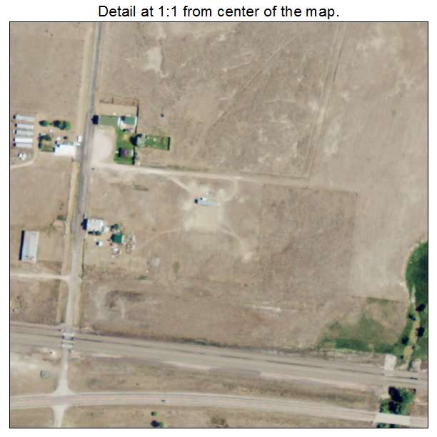 Lost Springs, Wyoming aerial imagery detail