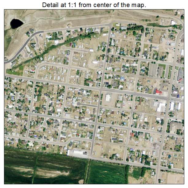 Lyman, Wyoming aerial imagery detail