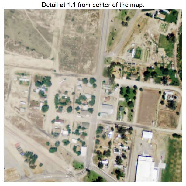 Manderson, Wyoming aerial imagery detail