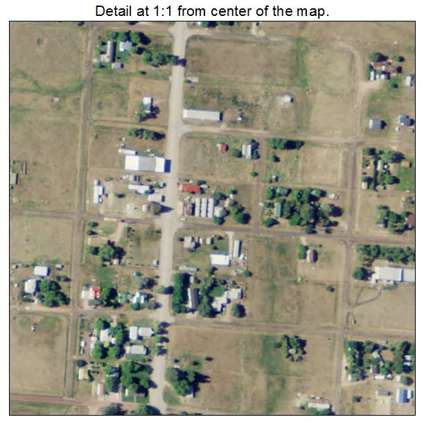 Manville, Wyoming aerial imagery detail