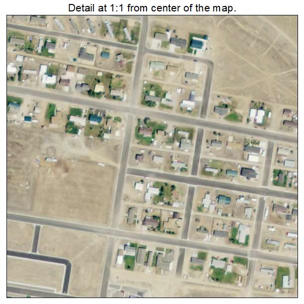 Marbleton, Wyoming aerial imagery detail