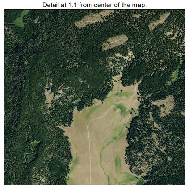 Meadow Lark Lake, Wyoming aerial imagery detail