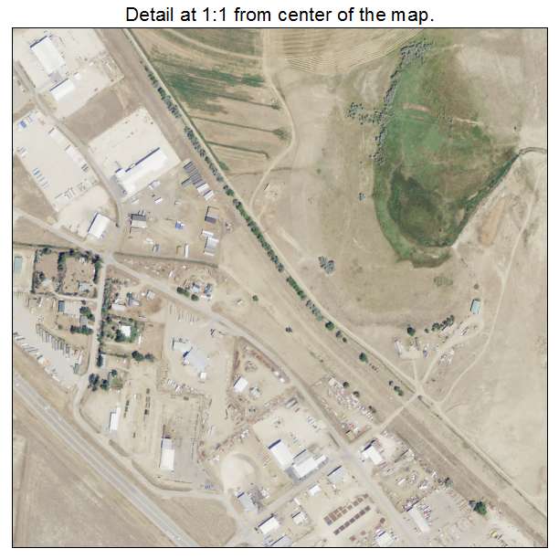 Mountain View, Wyoming aerial imagery detail