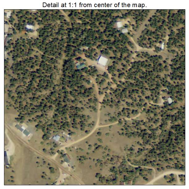 Pine Haven, Wyoming aerial imagery detail