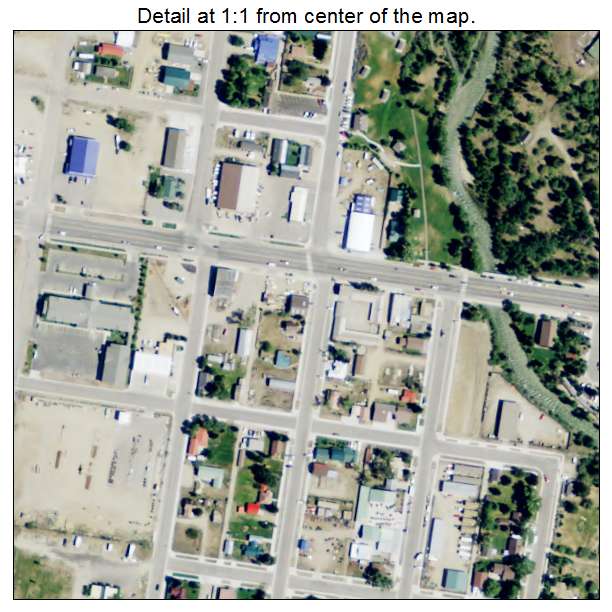 Pinedale, Wyoming aerial imagery detail