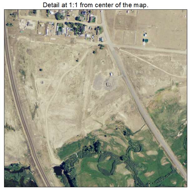 Rock River, Wyoming aerial imagery detail