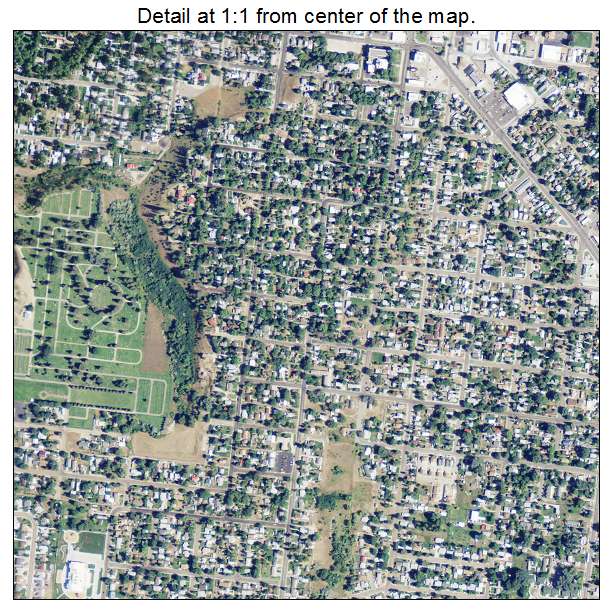 Sheridan, Wyoming aerial imagery detail
