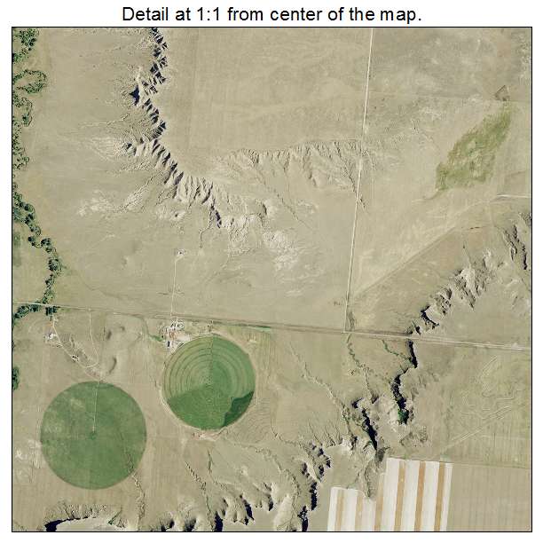 Slater, Wyoming aerial imagery detail