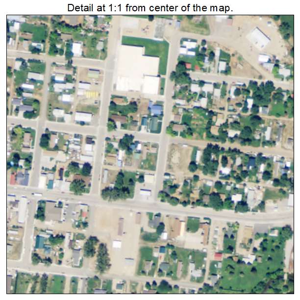 Ten Sleep, Wyoming aerial imagery detail