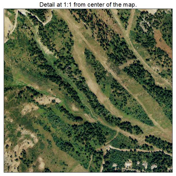 Teton Village, Wyoming aerial imagery detail