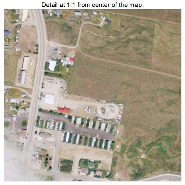 Thayne, Wyoming aerial imagery detail