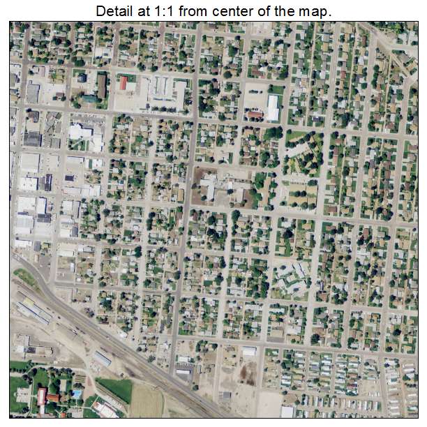 Torrington, Wyoming aerial imagery detail