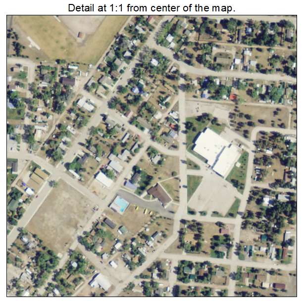 Upton, Wyoming aerial imagery detail