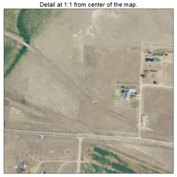 Van Tassell, Wyoming aerial imagery detail
