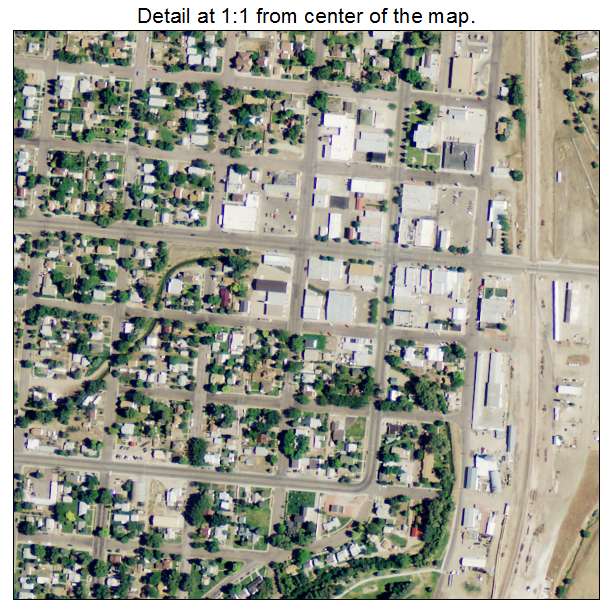 Wheatland, Wyoming aerial imagery detail