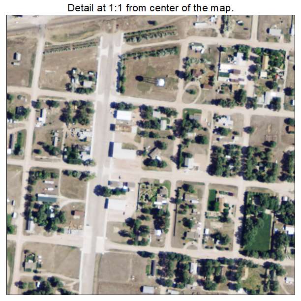 Yoder, Wyoming aerial imagery detail