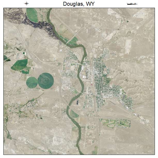 Douglas, WY air photo map