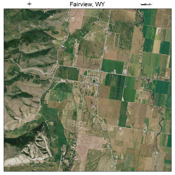 Fairview, WY air photo map