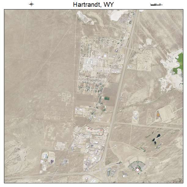 Hartrandt, WY air photo map