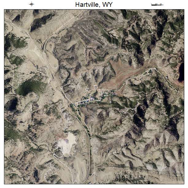 Hartville, WY air photo map