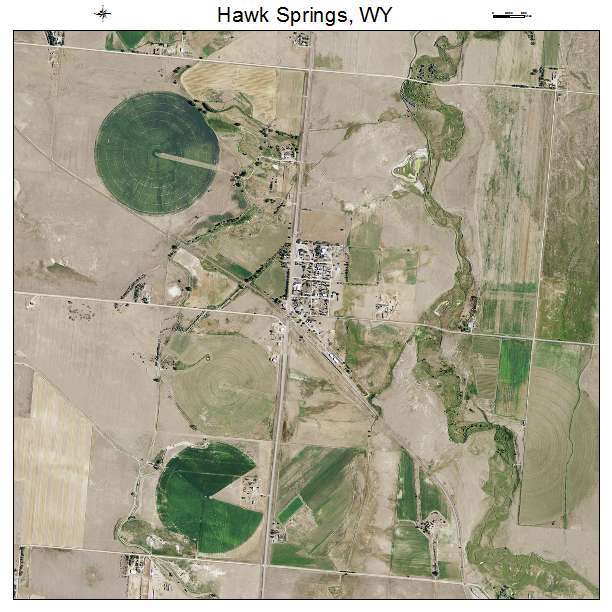 Hawk Springs, WY air photo map