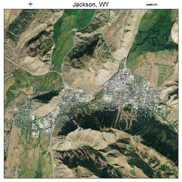 Jackson, WY air photo map