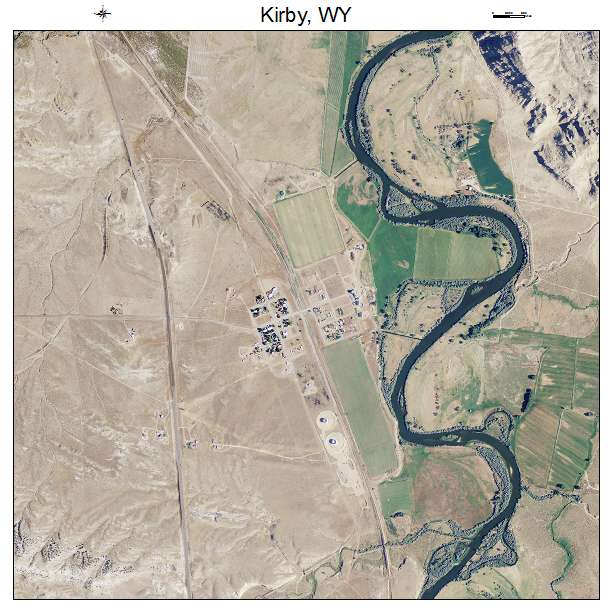 Kirby, WY air photo map