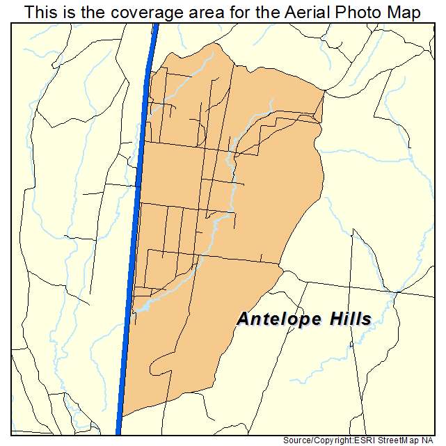 Antelope Hills, WY location map 