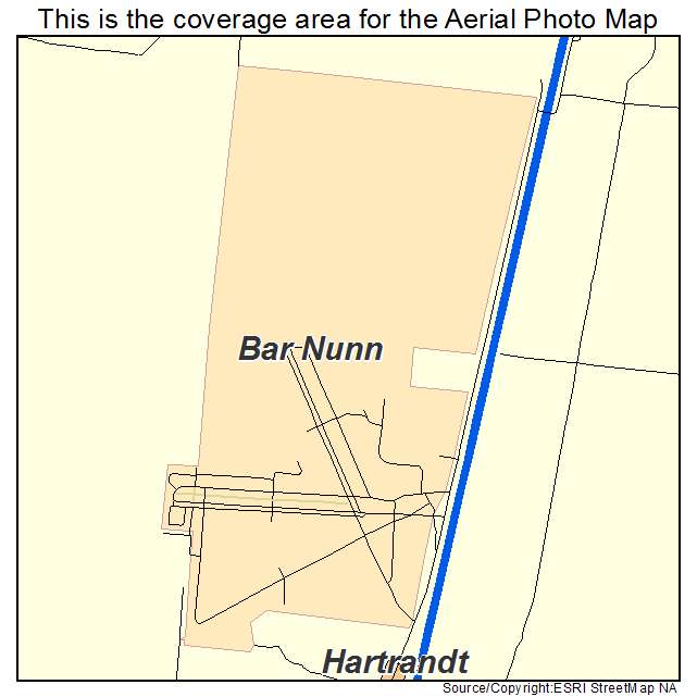 Bar Nunn, WY location map 