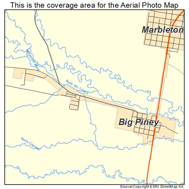 Big Piney, WY location map 