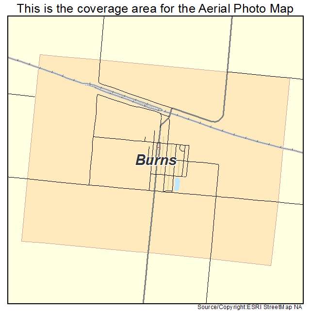 Burns, WY location map 
