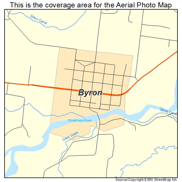Byron, WY location map 