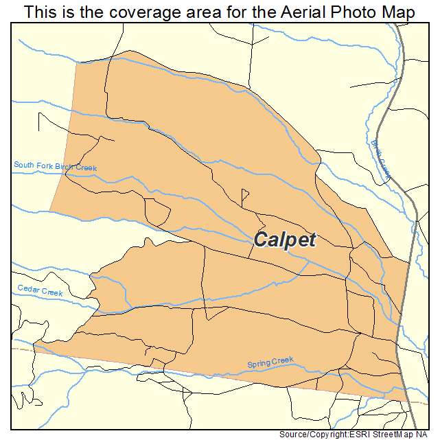 Calpet, WY location map 