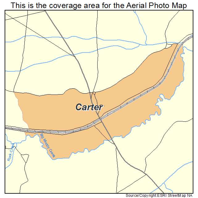 Carter, WY location map 