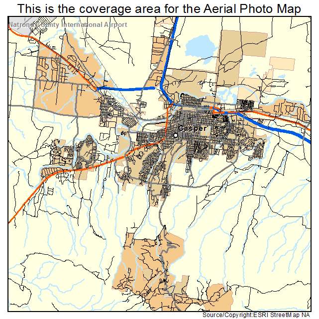 Casper, WY location map 