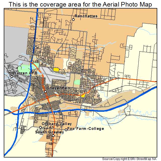 Cheyenne, WY location map 