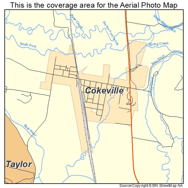 Cokeville, WY location map 