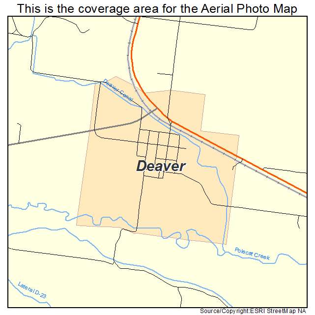 Deaver, WY location map 