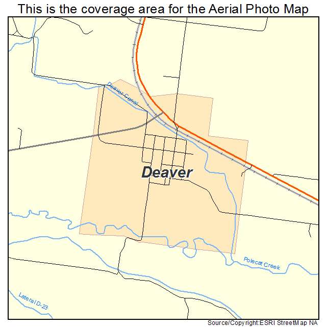 Deaver, WY location map 