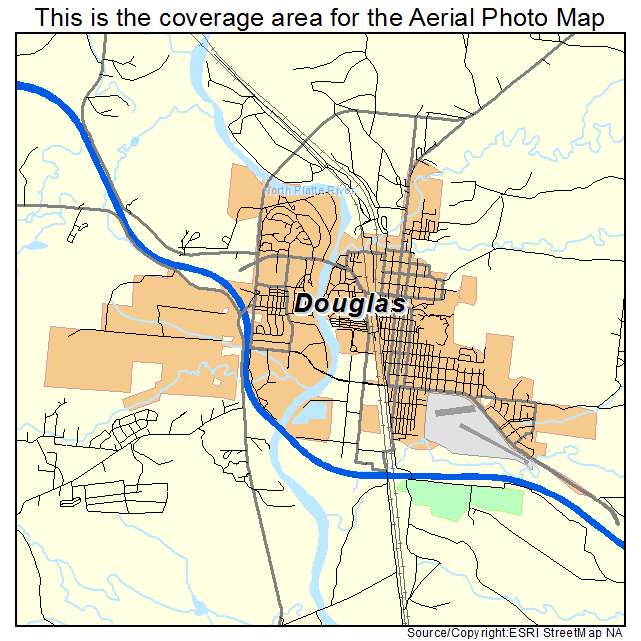 Douglas, WY location map 