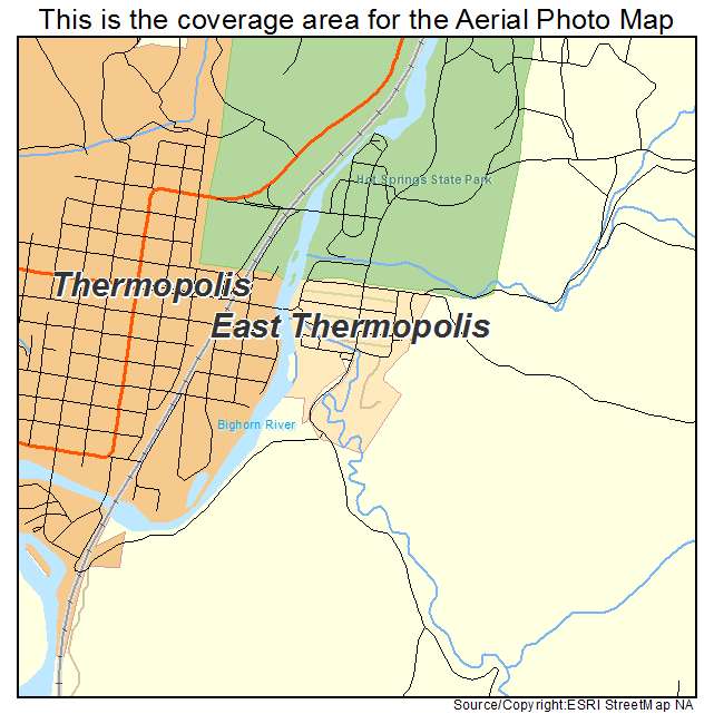 East Thermopolis, WY location map 