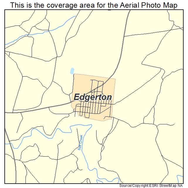 Edgerton, WY location map 