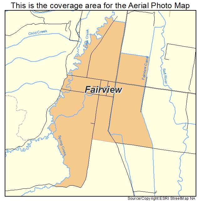 Fairview, WY location map 