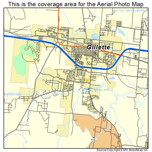 Gillette, WY location map 