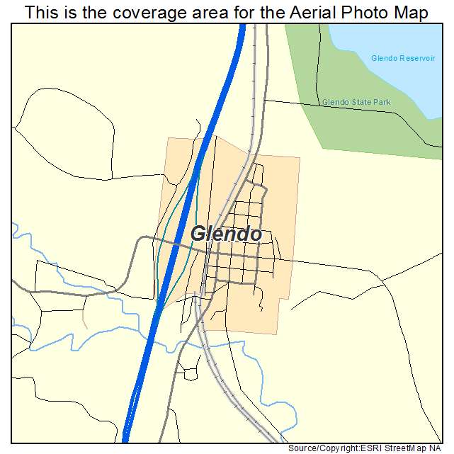 Glendo, WY location map 