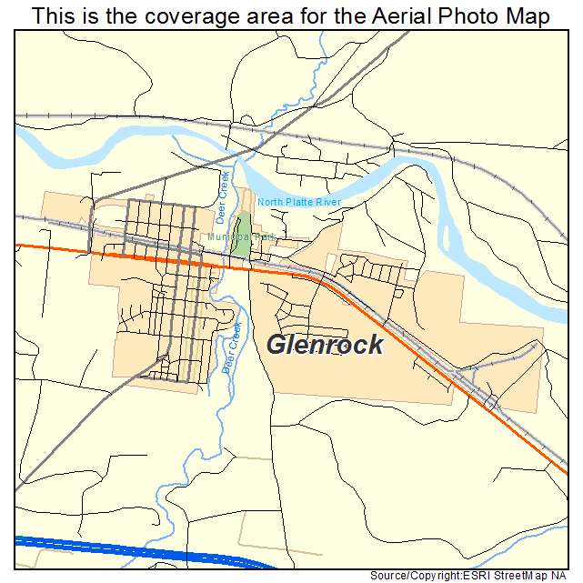 Glenrock, WY location map 