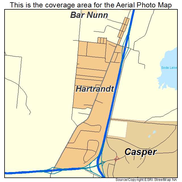 Hartrandt, WY location map 