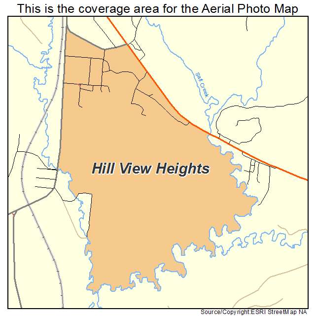 Hill View Heights, WY location map 