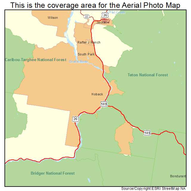 Hoback, WY location map 