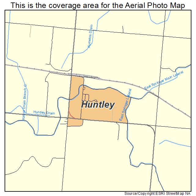 Huntley, WY location map 